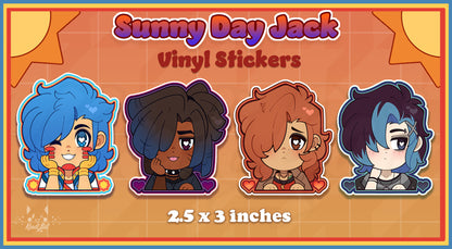 SDJ Glossy Vinyl Stickers